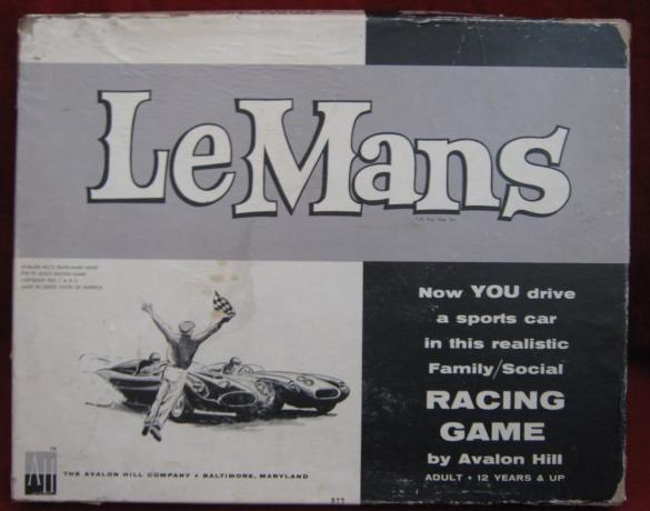 Avalon Hill Le Mans Game Box 1961
