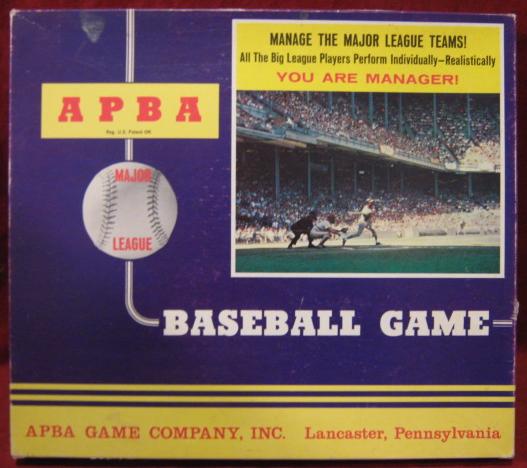 apba baseball game box 1978