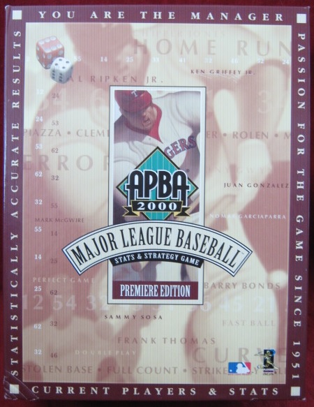 apba baseball game box 1999