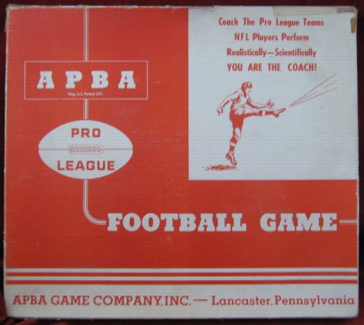 apba football game box early 1960s