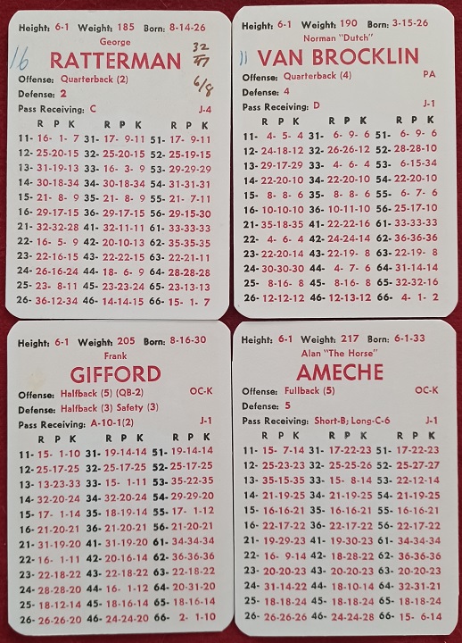 apba football game cards 1955