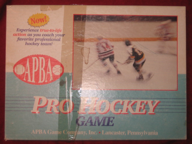 apba hockey game box 1992-93