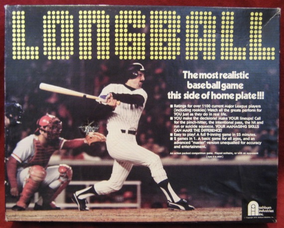 longball baseball game box 1978