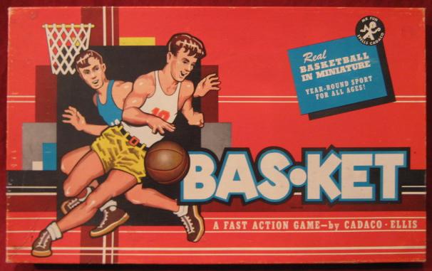 Cadaco Bas-Ket Basketball Game box 1960