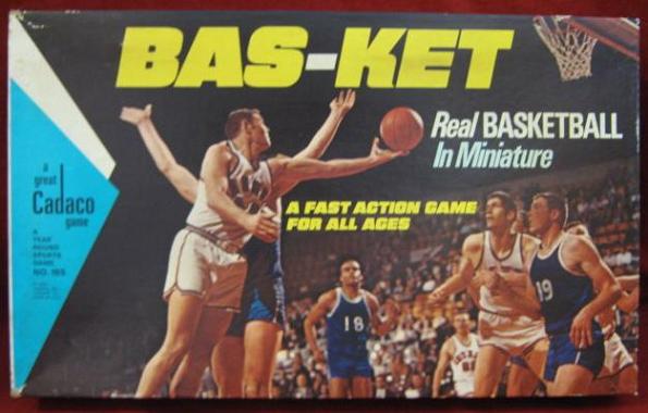 Cadaco Bas-Ket Basketball Game box 1969