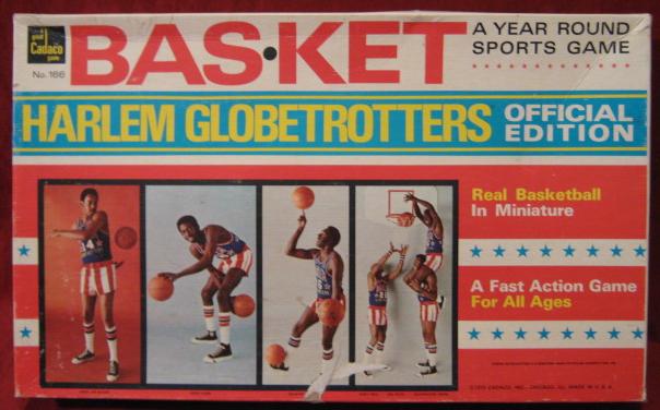 Cadaco Bas-Ket Basketball Game box Harlem Globetrotters