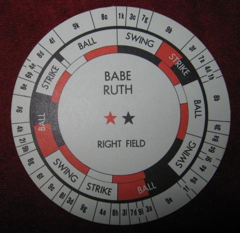 Cadaco Strategic All Star Baseball Game Card 1971
