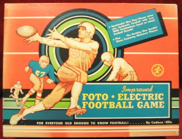 Cadaco Foto-Electric Football Game box 1958