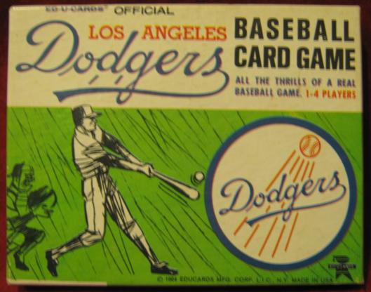 ed-u-cards los angeles dodgers baseball game box
