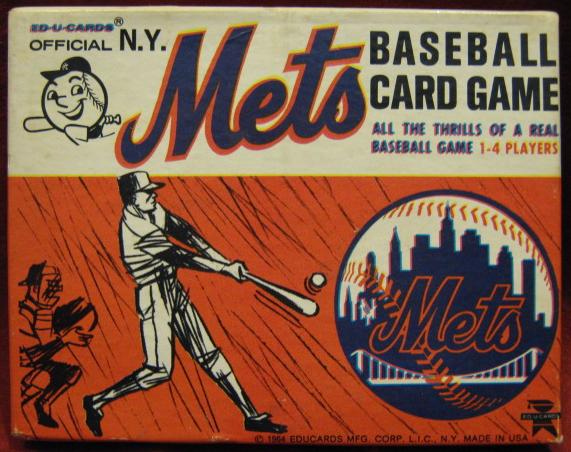 ed-u-cards New York Mets baseball game box