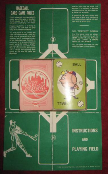 ed-u-cards New York Mets baseball game parts
