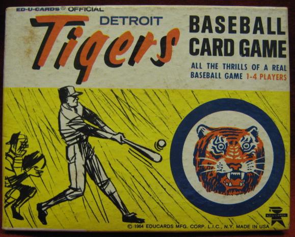 ed-u-cards detroit tigers baseball game box