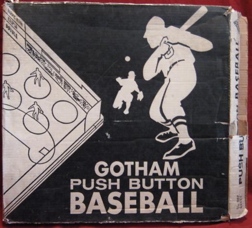 gotham push button electric baseball game box 1956