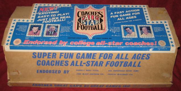 great games coaches all star football game box