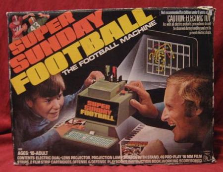 hasbro super sunday football game box 1973
