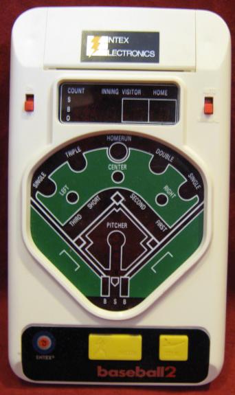 entex baseball 2 handheld electronic game console front