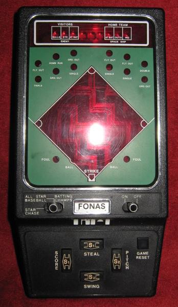 FONAS TRI-1 BASEBALL handheld electronic game console front