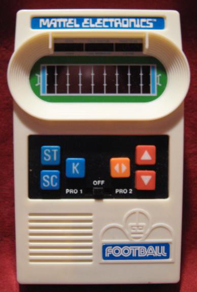 mattel football handheld electronic game console front