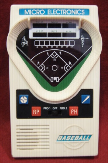 MICRO ELECTRONICS BASEBALL handheld electronic game console front