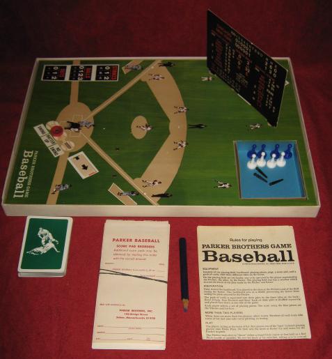 parker brothers baseball game parts