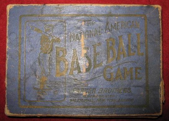 parker brother National-American Baseball Card Game box
