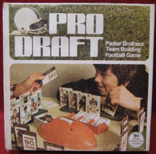 parker brothers pro draft football game box
