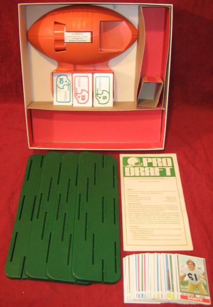 parker brothers pro draft football game parts