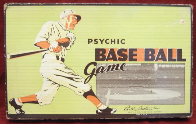 parker brothers psychic baseball game box 1935