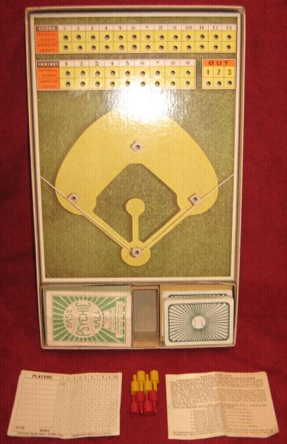 parker brothers psychic baseball game parts 1935