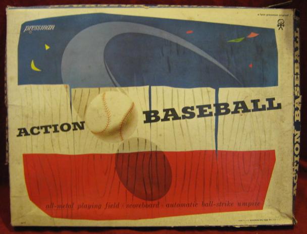 pressman action baseball game box 196? Edition