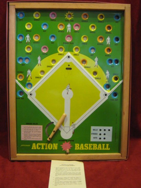 pressman action baseball game parts 196? Edition