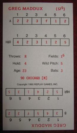 replay baseball game card 1990