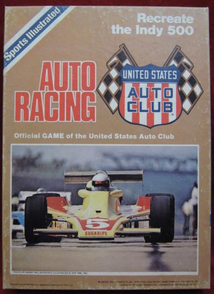 usac auto racing game box 1986