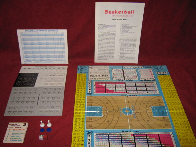 Avalon Hill Basketball Strategy Game Parts 1981