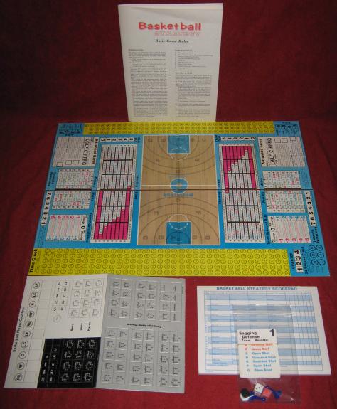 Avalon Hill Basketball Strategy Game Parts 1978