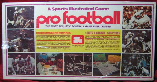 sports illustrated paydirt football game box 1971
