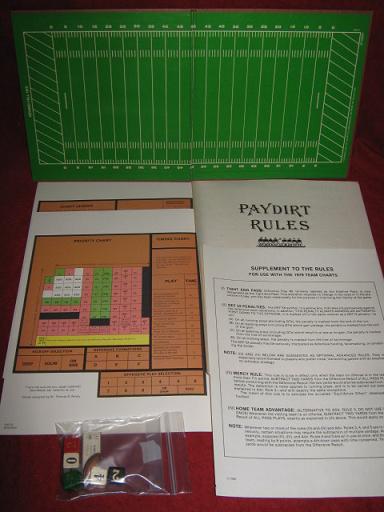 sports illustrated paydirt pro football game parts 1979