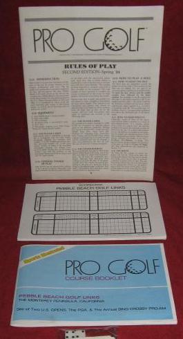 sports illustrated PRO GOLF game parts 1988