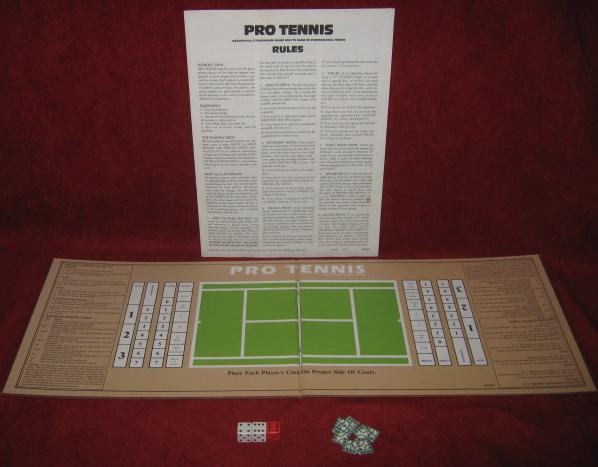 sports illustrated PRO TENNIS game parts 1982