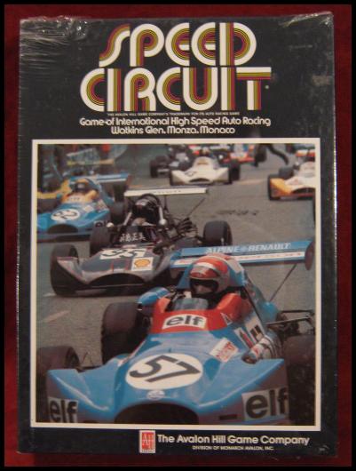 Avalon Hill Speed Circuit game box 1989