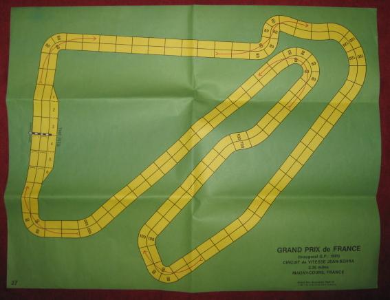 Avalon Hill Speed Circuit Game France Course