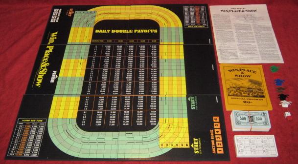 Avalon Hill Win Place and Show Game Parts 1977