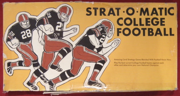 strat-o-matic COLLEGE FOOTBALL game card ATG