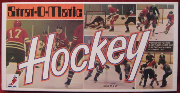 strat-o-matic hockey game box 1995-96