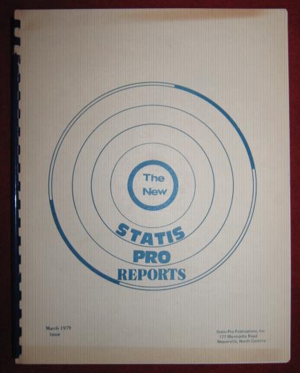 statis pro reports magazine issue march 1979