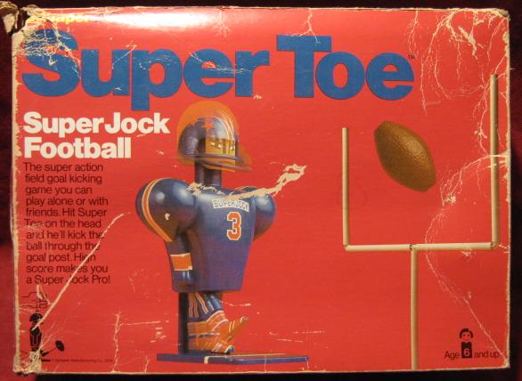 super jock super toe football game box 1976