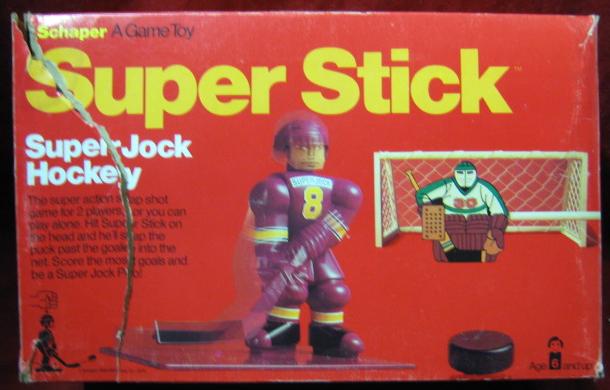 super jock super stick hockey game box 1976