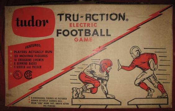 tudor electric football game box