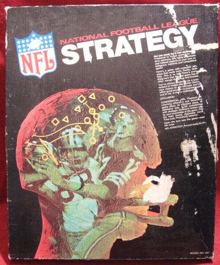 tudor nfl strategy football game box 1970