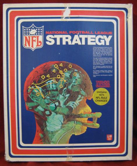 tudor nfl strategy football game box 1974